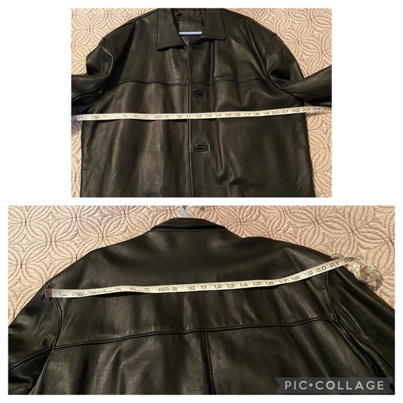 Vintage black Leather jacket - Picture 12 of 15